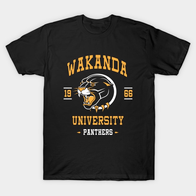 Wakanda University T-Shirt by Woah_Jonny